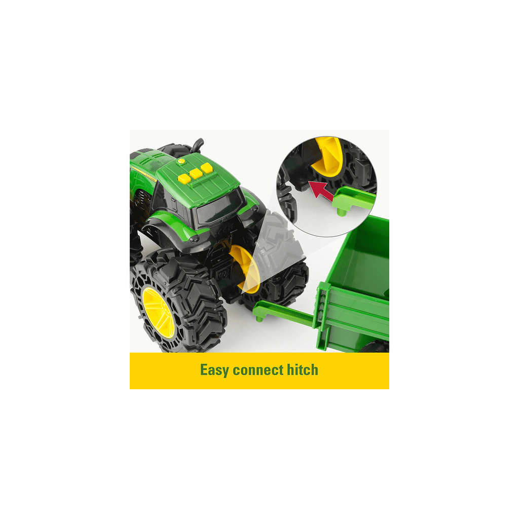 8” Monster Treads Tractor with wagon (lights and sounds) - Flemings Department Store