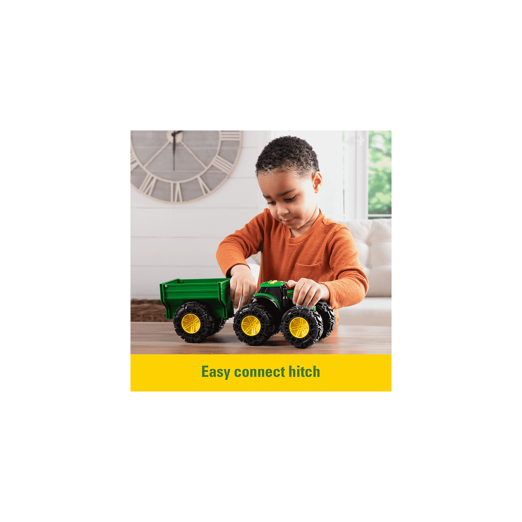 8” Monster Treads Tractor with wagon (lights and sounds) - Flemings Department Store