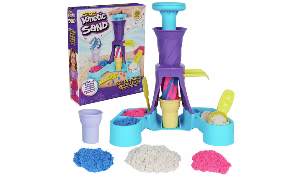 Kinetic Sand Soft Serve Ice Cream Station Playset