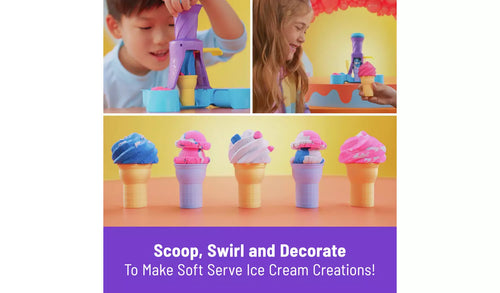 Kinetic Sand Soft Serve Ice Cream Station Playset