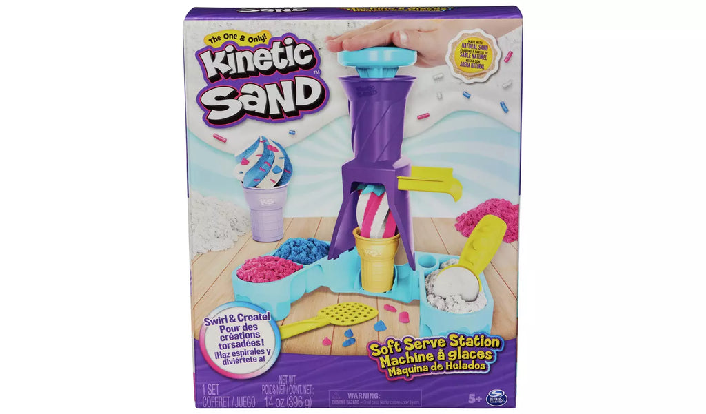 Kinetic Sand Soft Serve Ice Cream Station Playset