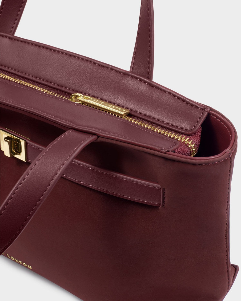 Orin Top Handle Suedette Crossbody Bag in Cherry - image 3
