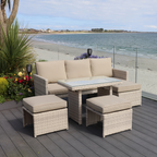 Alicante 5-piece Corner Set (Cream) - Flemings Department Store