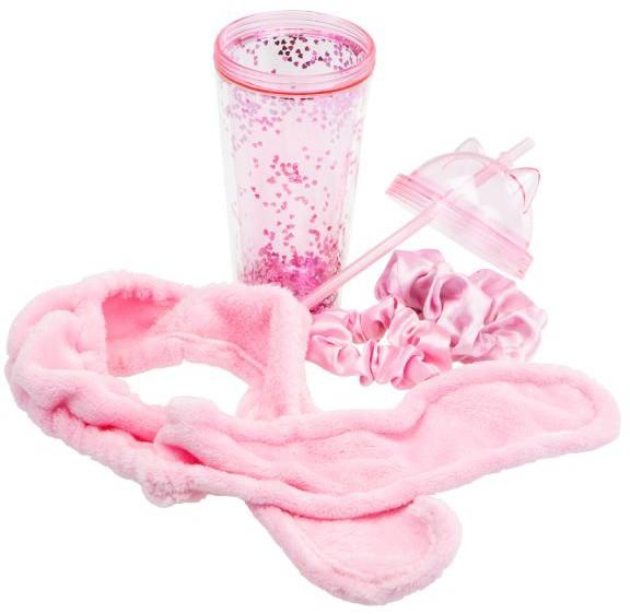 Beauty Routine Hair Curler and Drinks Tumbler