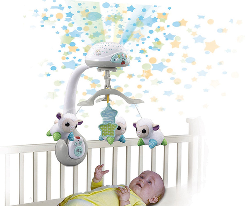 VTech Lullaby Lambs Mobile | Cot Mobile with Projector & Remote