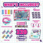 Sticky Rolls product set with packaging and included items on a grid background
