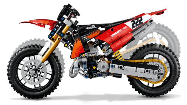 LEGO Ducati Desmo450 MX Factory Motorcycle 42238 – product image 5