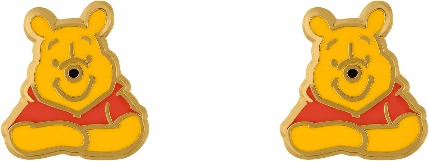 Winnie The Pooh Earrings and Trinket Tray Jewelry Dish Gift - Flemings Department Store