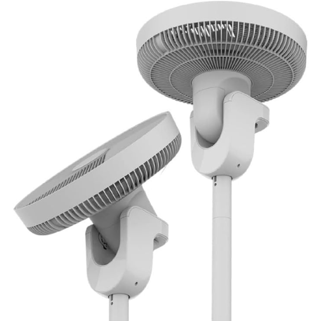 Two Cecotec EnergySilence 2600 Sunflower Fan in White shown against a plain white background, one angled to the left and one facing forward at an angle.
