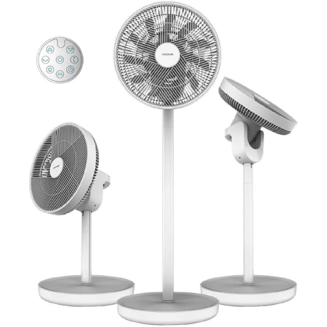 Cecotec EnergySilence 2600 Sunflower Fan in White - full view