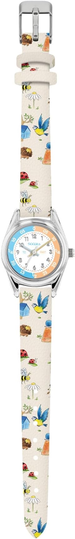 Tikkers RSPB x Wild Things Printed Strap Kids Time Teacher Watch - Flemings Department Store