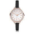 Newbridge Silverware Ladies Black Leather Watch | Flemings Monaghan