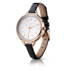 Newbridge Silverware Ladies Black Leather Watch | Flemings Monaghan