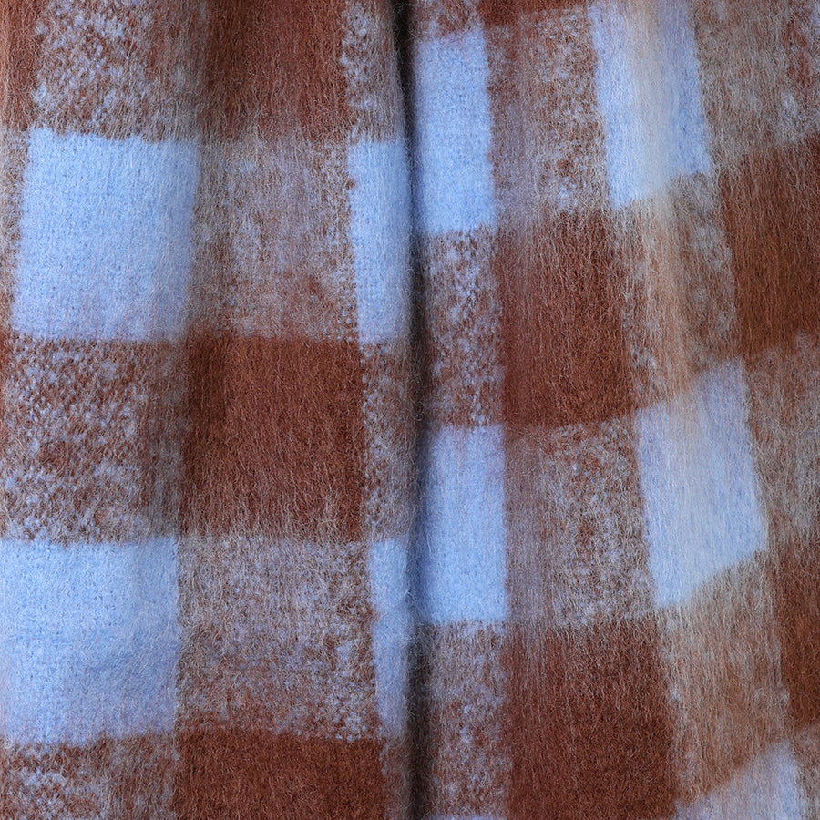Molly Brown and Cornflower Blue Cosy Check Scarf