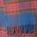 Miranda Blue, Pink and Orange Mix Cosy Check Sections Scarf