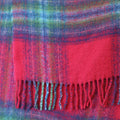Lottie Rust Mix Animal Print Sequin Scarf with Frayed Edges
