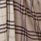 Nellie Taupe, Cream and Brown Classic Check Scarf