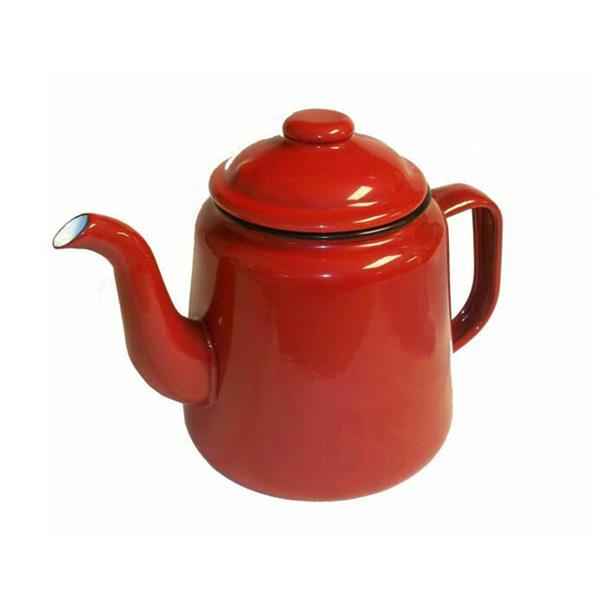 Enamel Teapot Red 14Cm