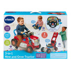 VTech 3-in-1 Mow & Grow Tractor | Ride-On & Push-Along Mower