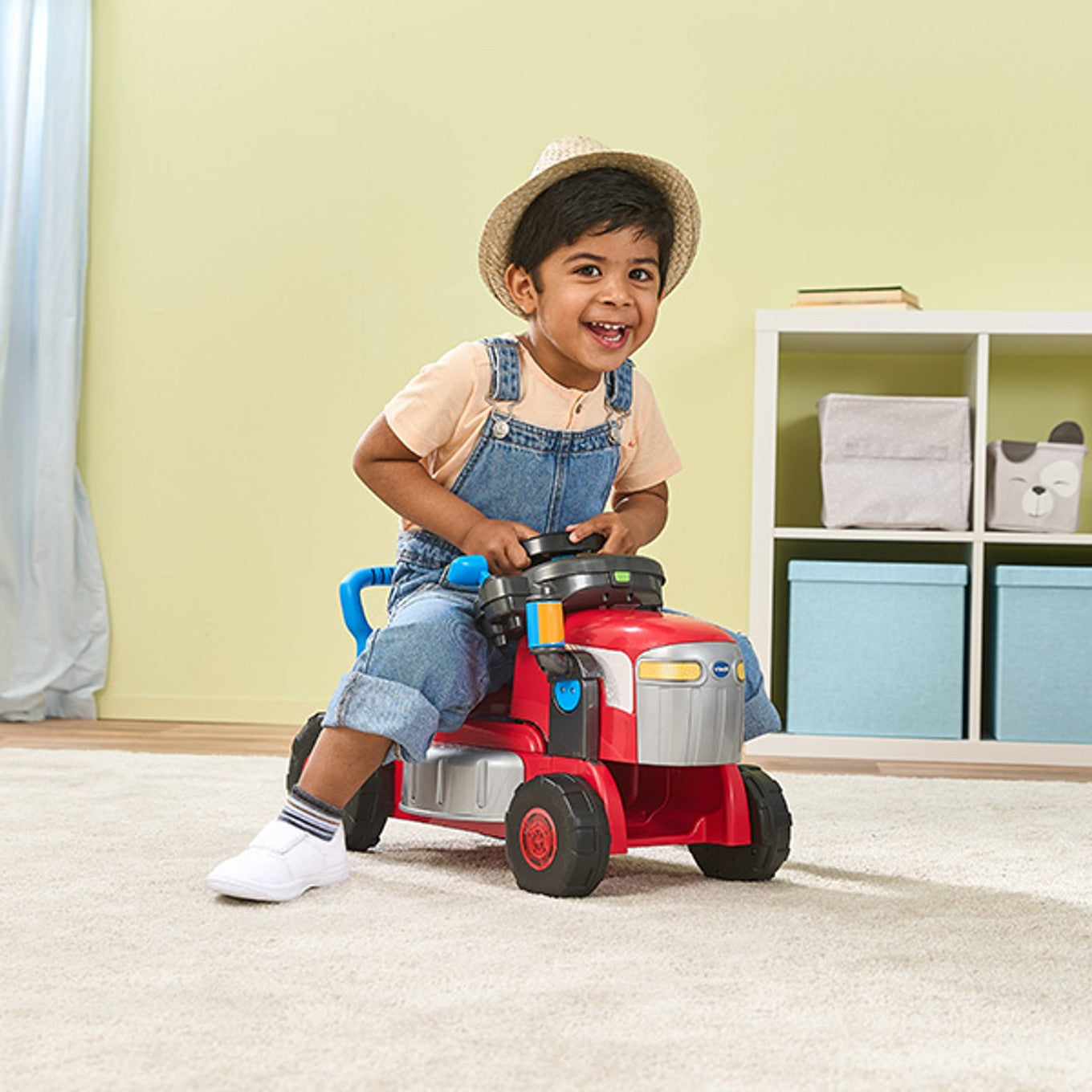 VTech 3-in-1 Mow & Grow Tractor | Ride-On & Push-Along Mower