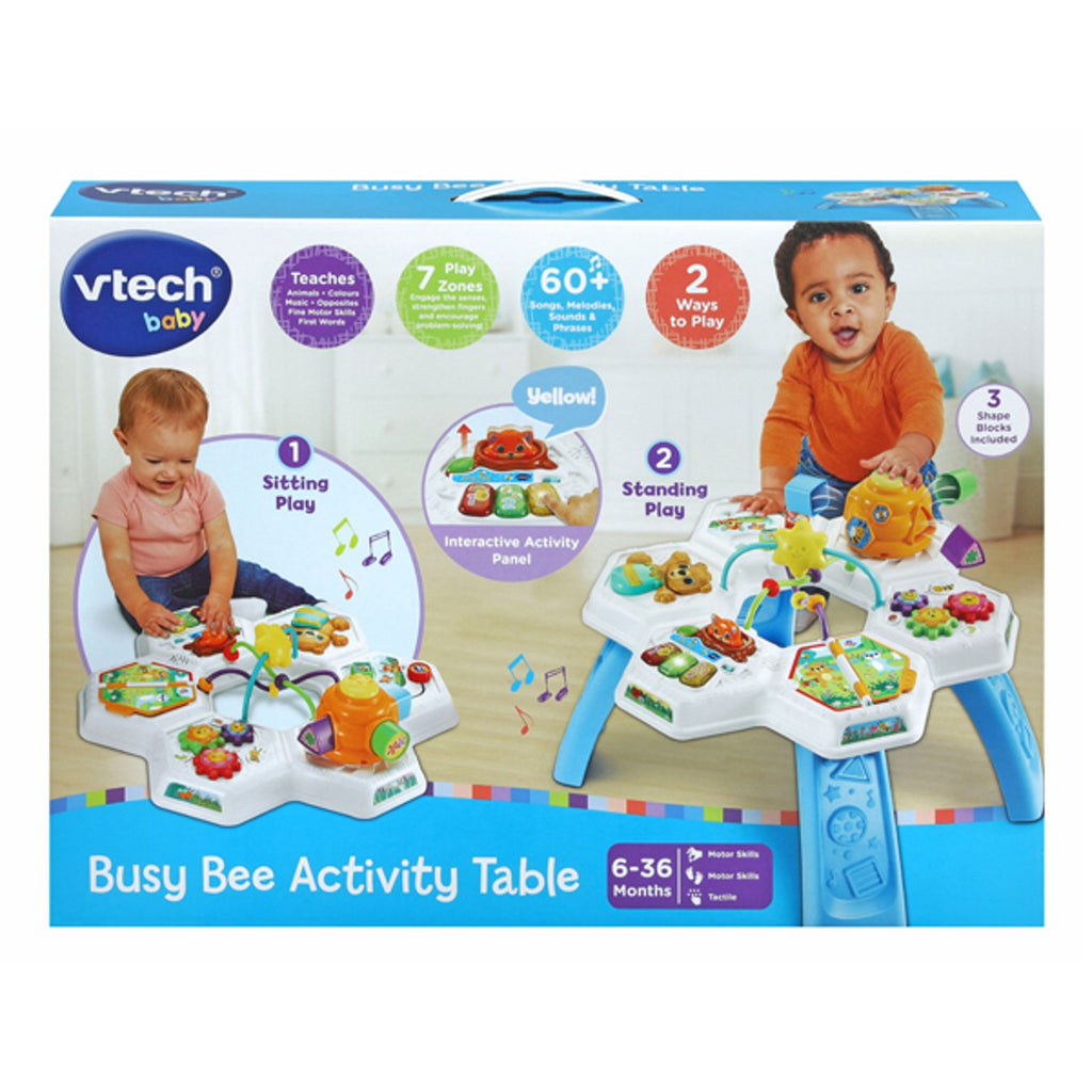 VTech Busy Bee Activity Table | Sit & Stand Baby Activity Table