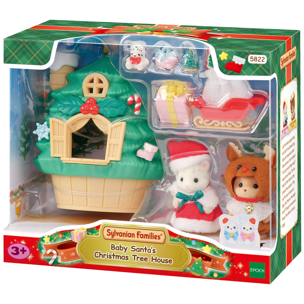 Sylvanian Families Baby Santas Christmas Tree House