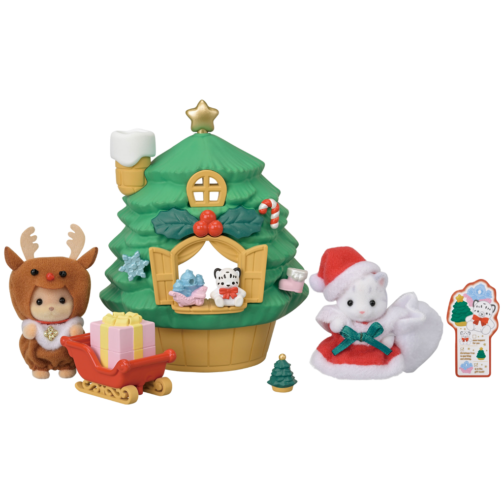 Sylvanian Families Baby Santas Christmas Tree House
