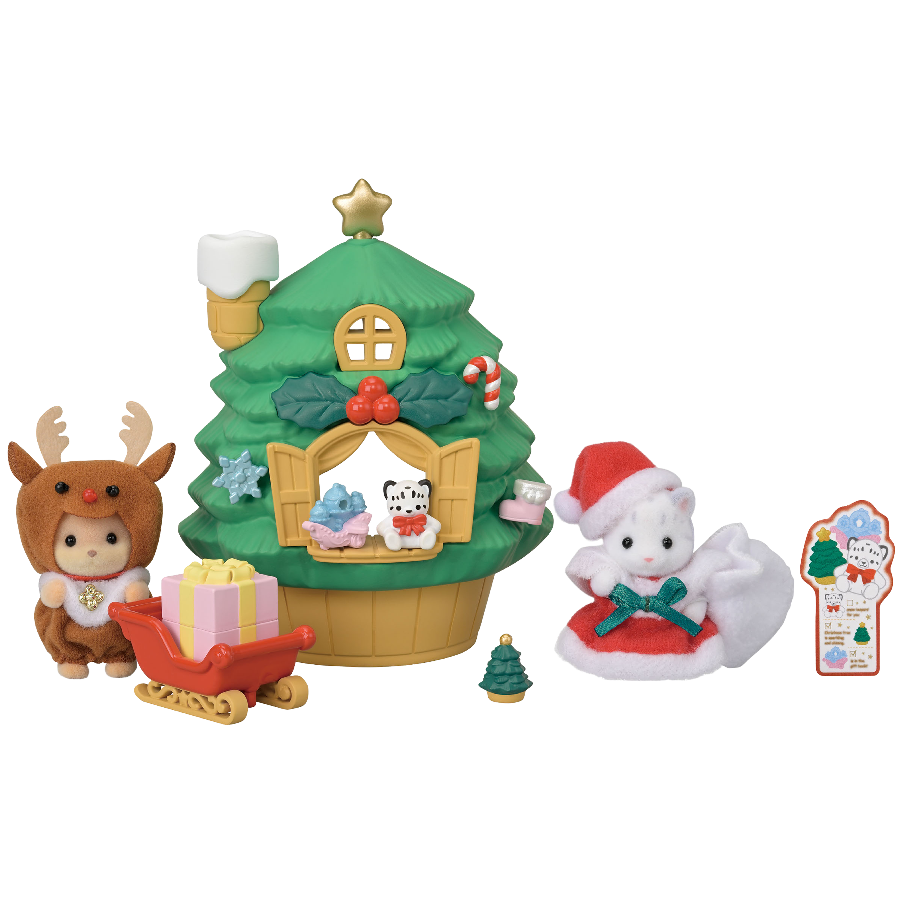 Sylvanian Families Baby Santas Christmas Tree House