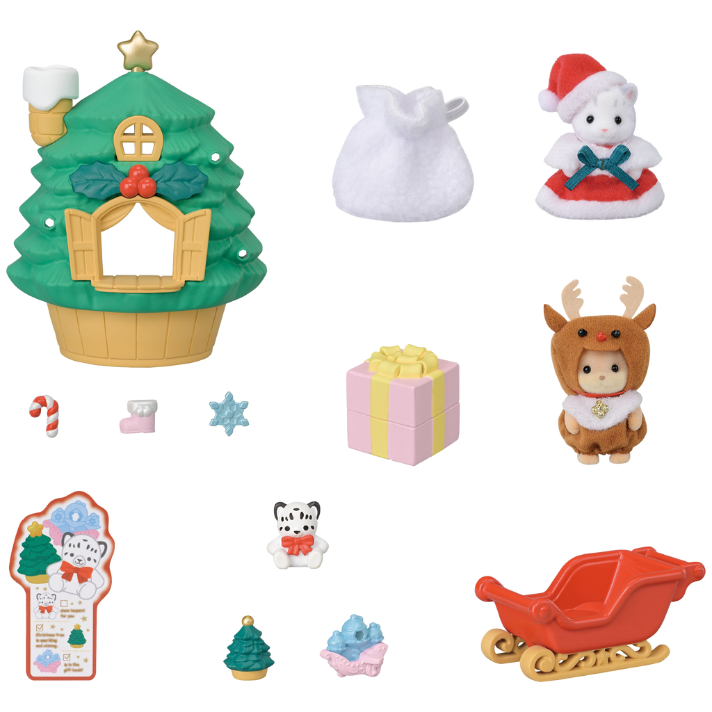 Sylvanian Families Baby Santas Christmas Tree House