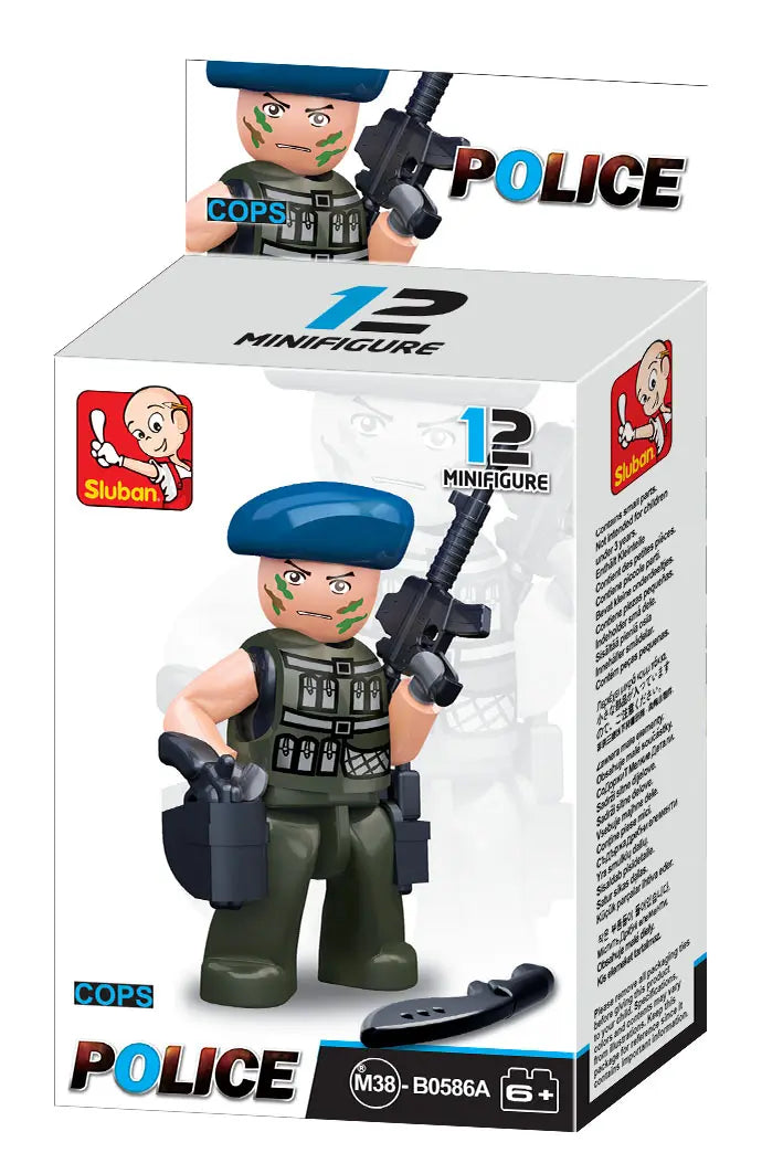 Sluban Cops & Robbers 12-Piece Minifigure Set