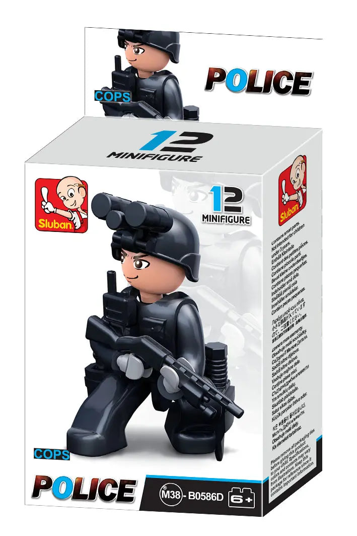 Sluban Cops & Robbers 12-Piece Minifigure Set