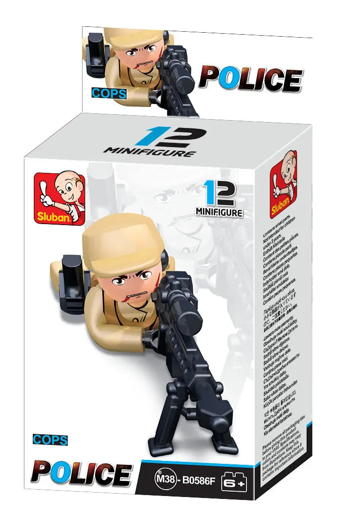 Sluban Cops & Robbers 12-Piece Minifigure Set