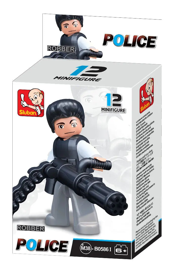 Sluban Cops & Robbers 12-Piece Minifigure Set