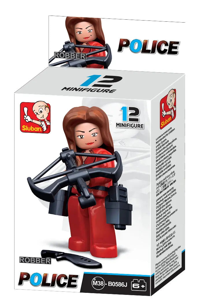 Sluban Cops & Robbers 12-Piece Minifigure Set