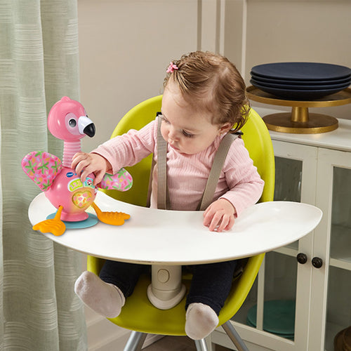 VTech Suction Cup Fluttering Flamingo | Highchair Sensory Toy