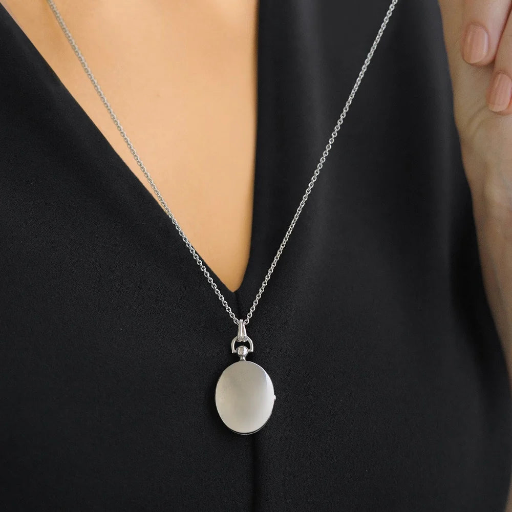 Newbridge Silverware Classic Silver Locket | Flemings Monaghan