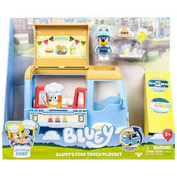 Bluey Food Truck Playset – Rolling Café with Figure & Accessories
