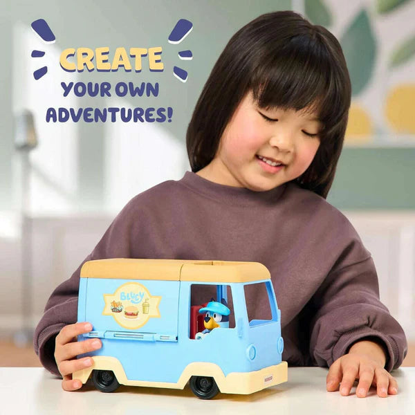 Bluey Food Truck Playset – Rolling Café with Figure & Accessories