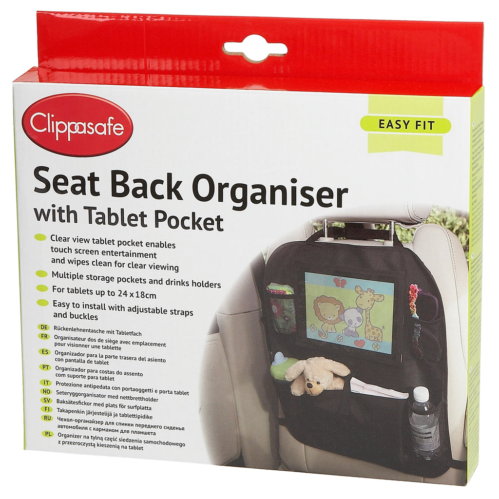 Seat Back Organiser with Tablet Pocket - Flemings Department Store
