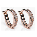 ROSE GOLD HOOP EARRINGS - Flemings Department Store