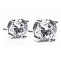 SILVER LARGE STONE EARRINGS - Flemings Department Store