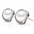 SILVER MOTHER OF PEARL EARRINGS - Flemings Department Store