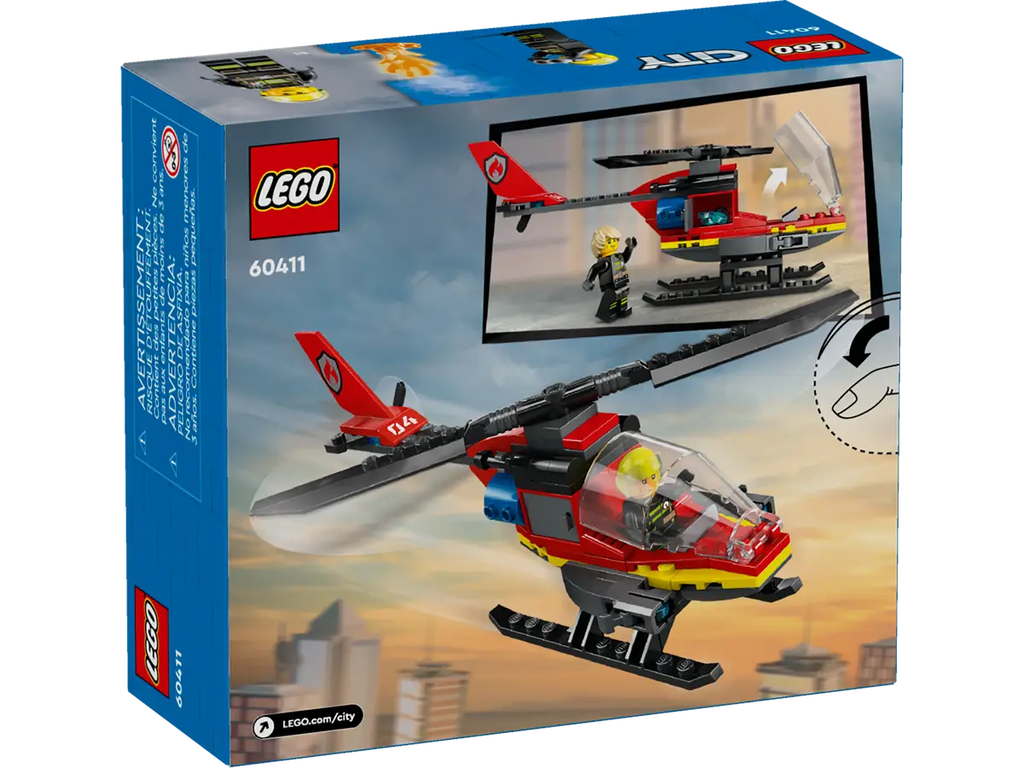 LEGO City Fire Rescue Helicopter – 60411