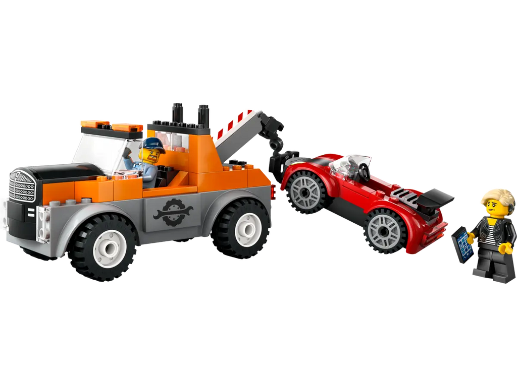 LEGO® City Tow Truck and Sports Car Repair (60435) – 4+ Vehicle Playset