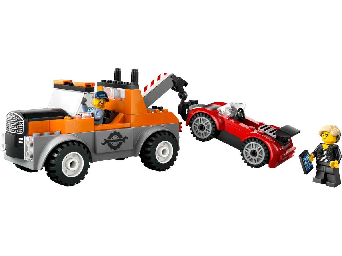 LEGO® City Tow Truck and Sports Car Repair (60435) – 4+ Vehicle Playset
