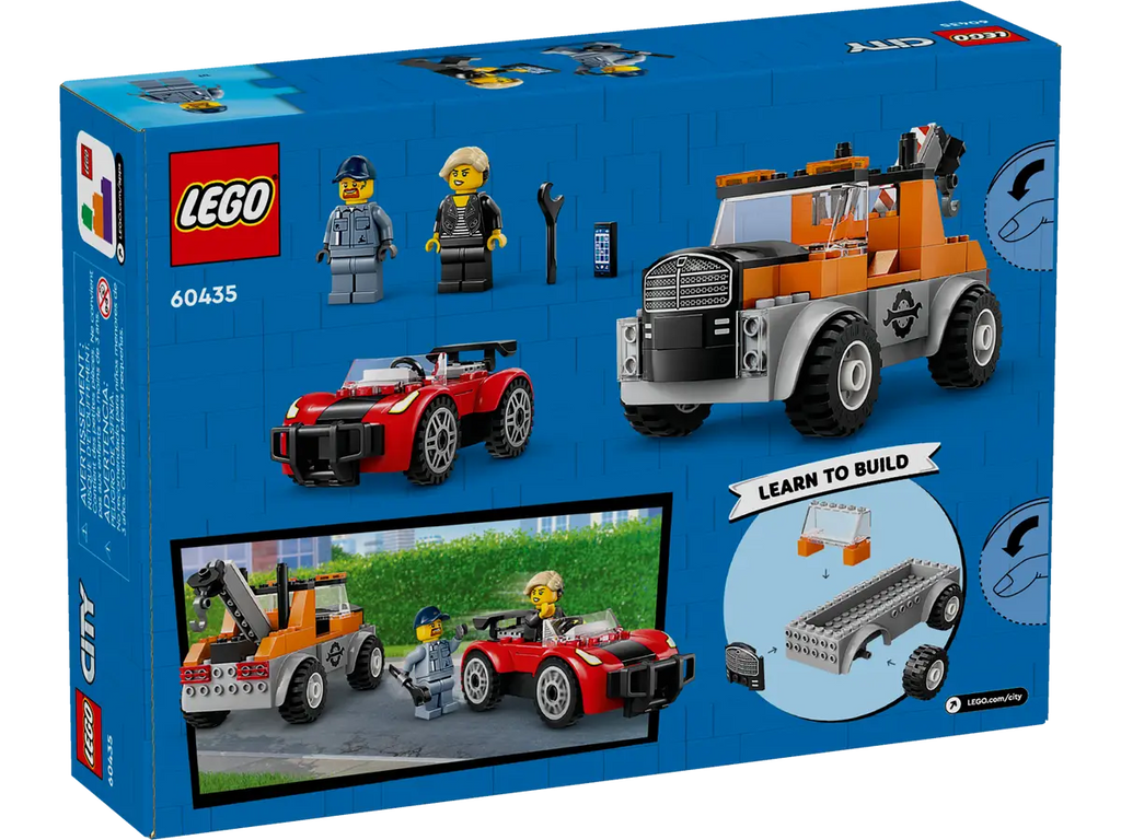 LEGO® City Tow Truck and Sports Car Repair (60435) – 4+ Vehicle Playset