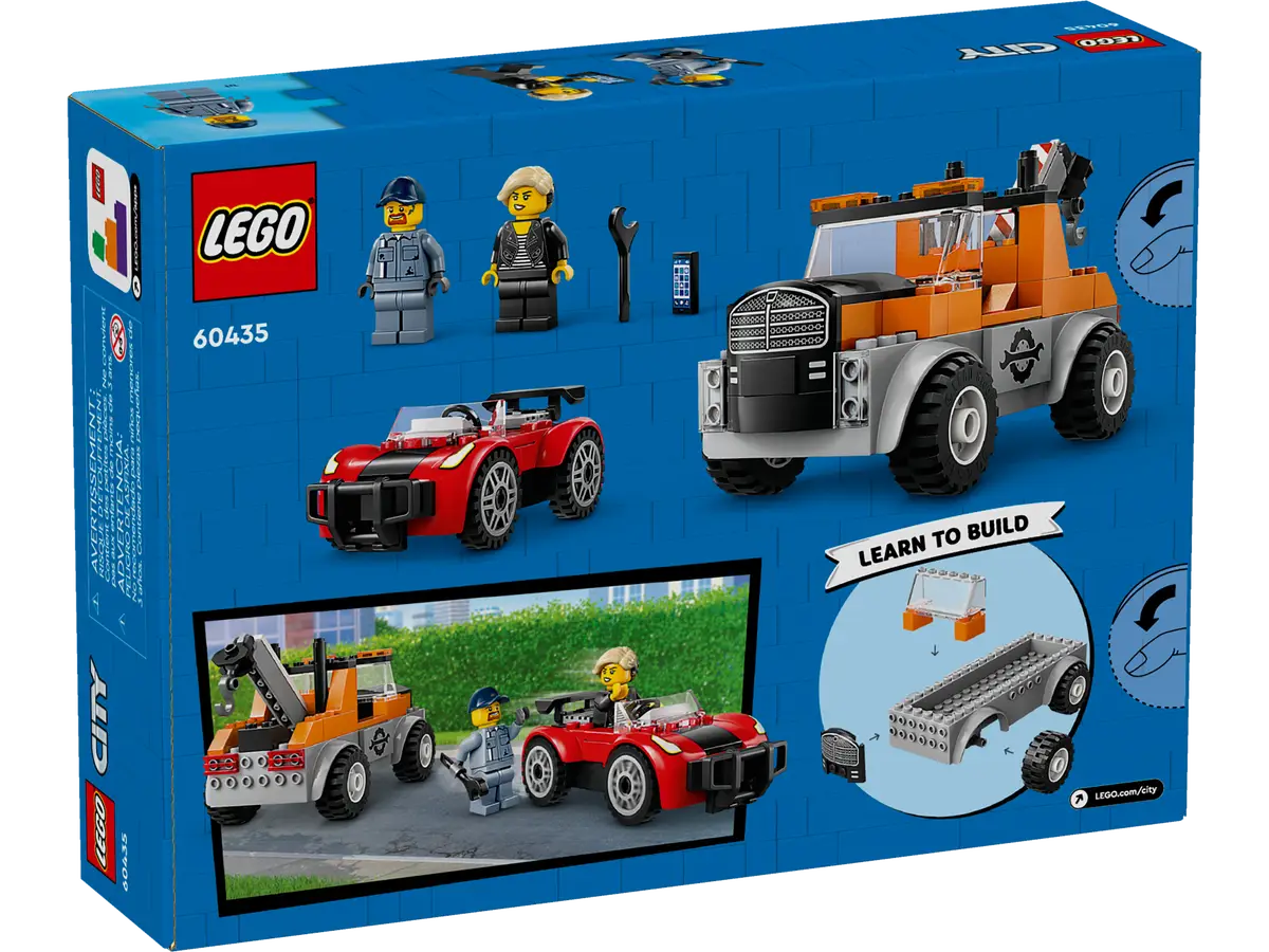 LEGO® City Tow Truck and Sports Car Repair (60435) – 4+ Vehicle Playset