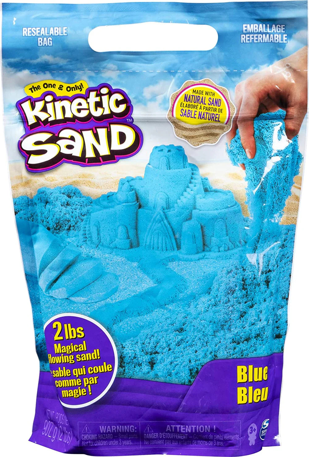 Kinetic Sand 2lb Colour Sand – 0.9kg Mouldable Sand for Creative Play