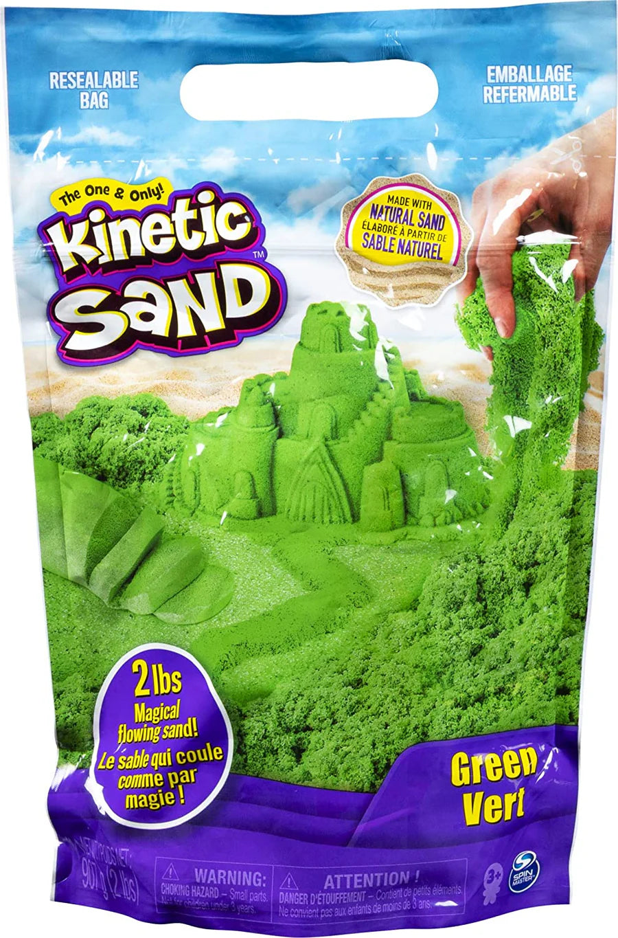 Kinetic Sand 2lb Colour Sand – 0.9kg Mouldable Sand for Creative Play