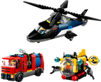 LEGO® City Helicopter, Fire Truck & Submarine Remix (60462)